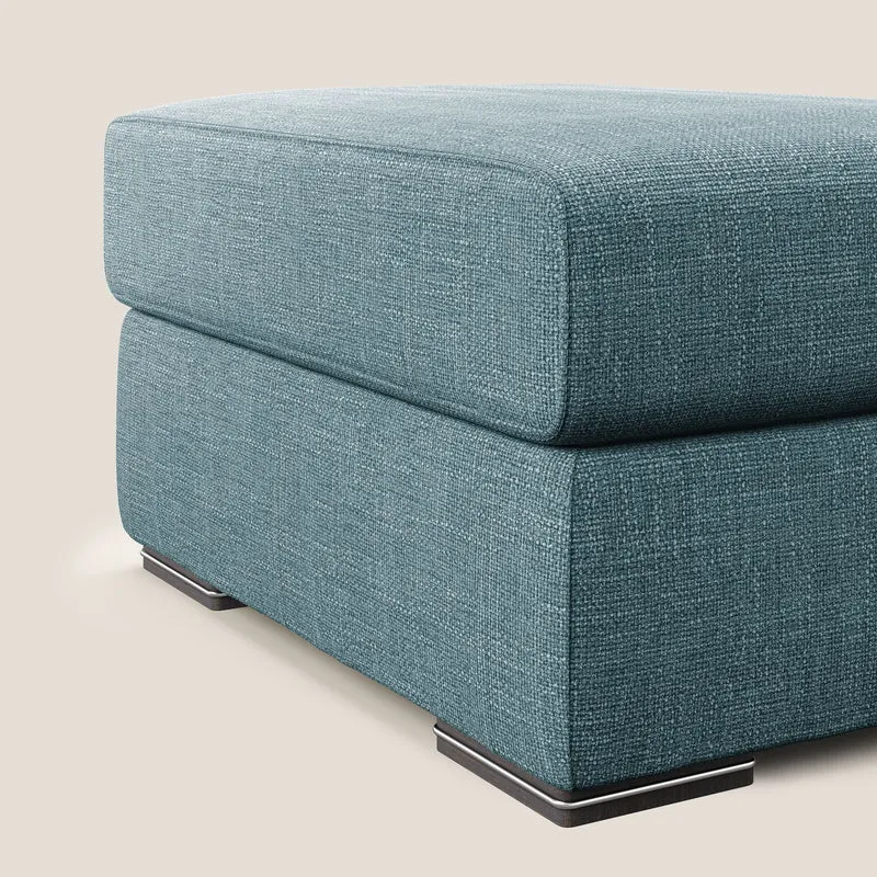 Sun pouf coffre en tissu imperméable doux entrelacé T06 bleu ciel