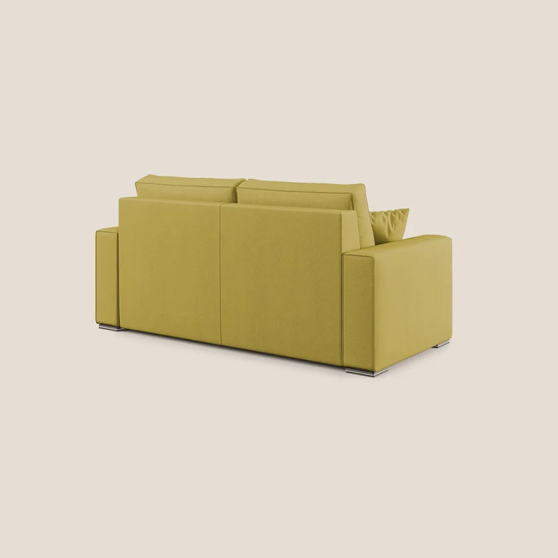Dream canapé-lit convertible avec coussins doux en tissu détachable T05 jaune