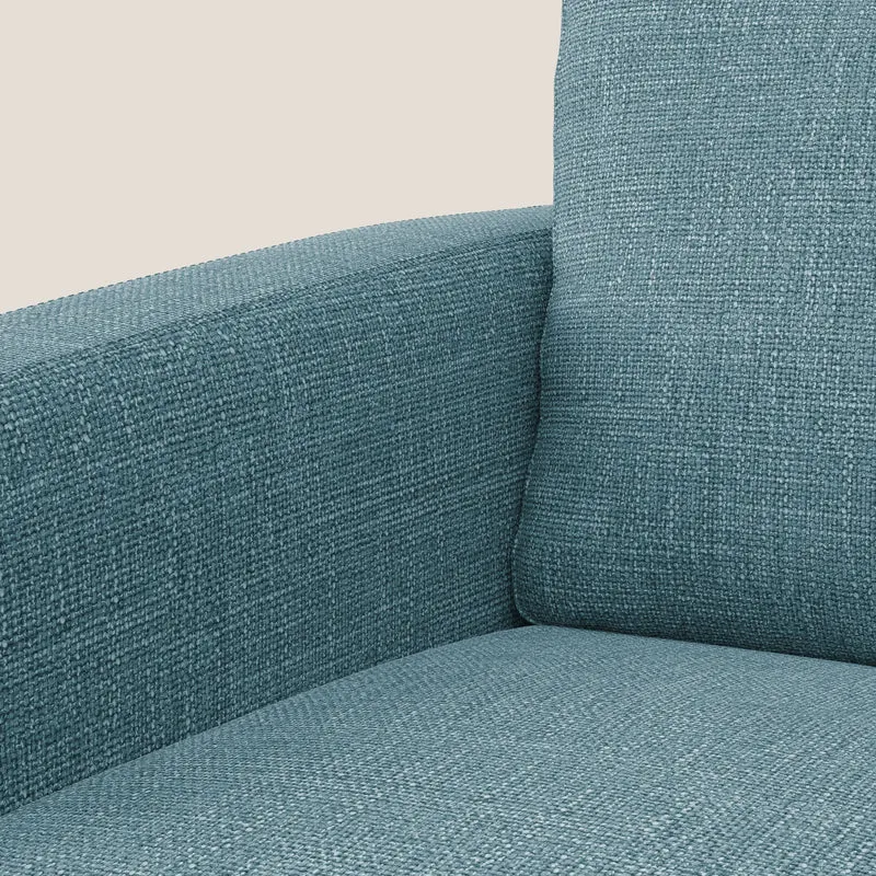 Orione fauteuil en tissu doux imperméable entrelacé T06 bleu ciel