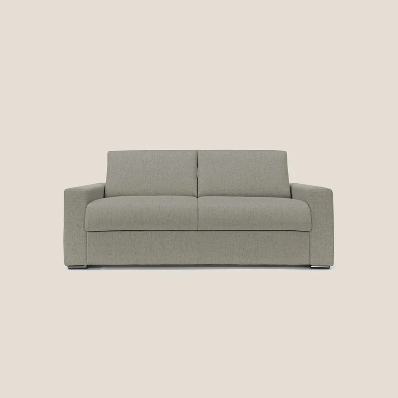 Nixon Canapé convertible avec matelas 20cm en tissu imperméable T03 taupe
