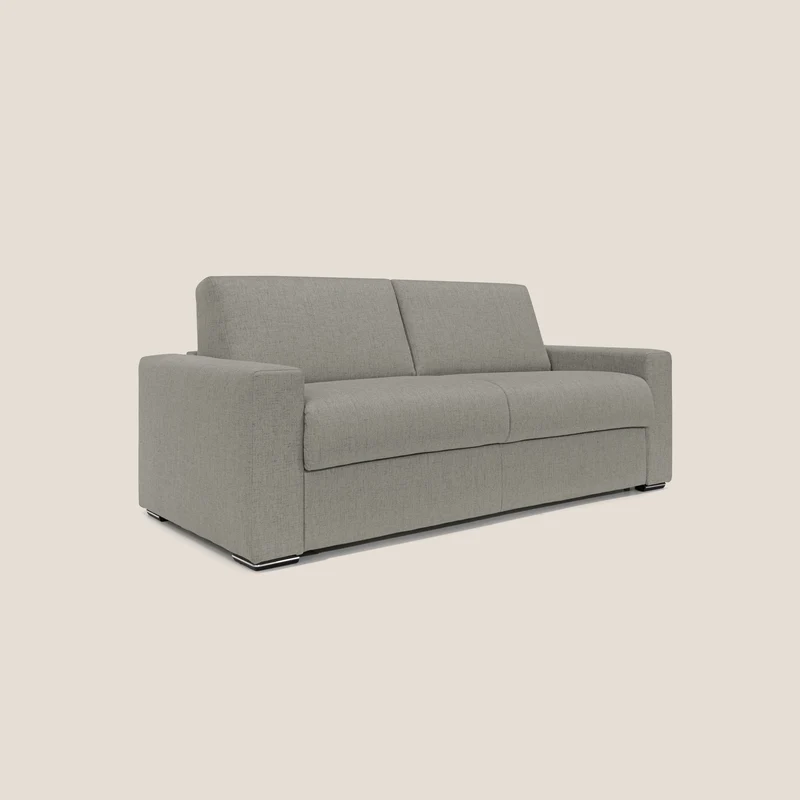 Nixon Canapé convertible avec matelas 20cm en tissu imperméable T03 taupe