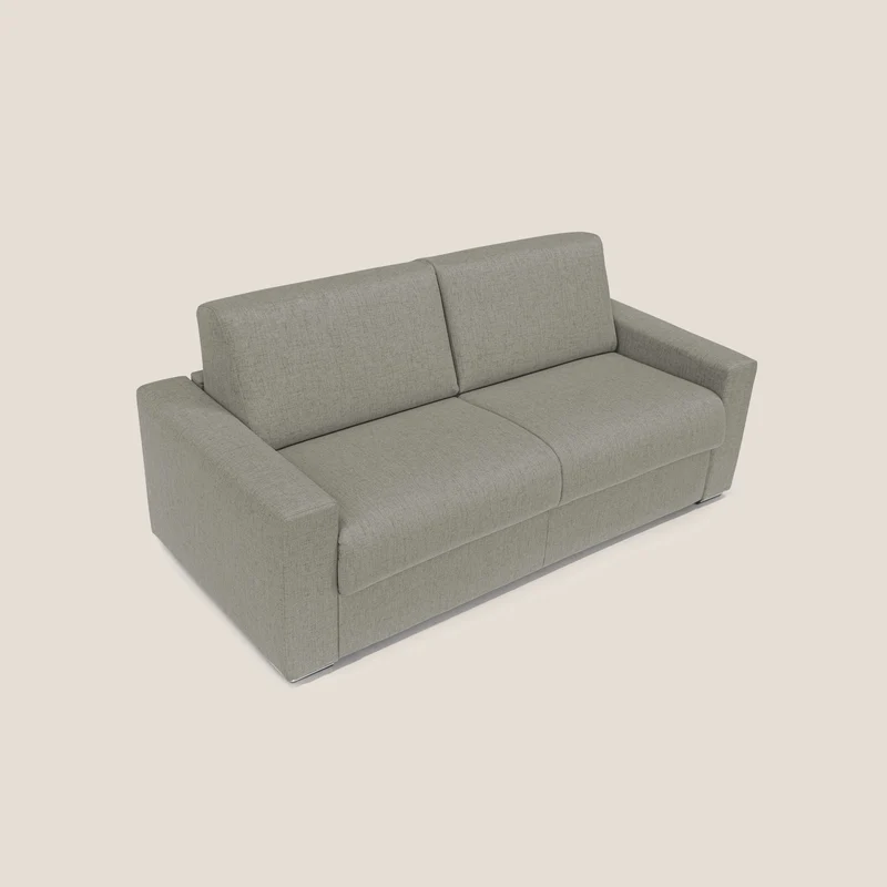 Nixon Canapé convertible avec matelas 20cm en tissu imperméable T03 taupe