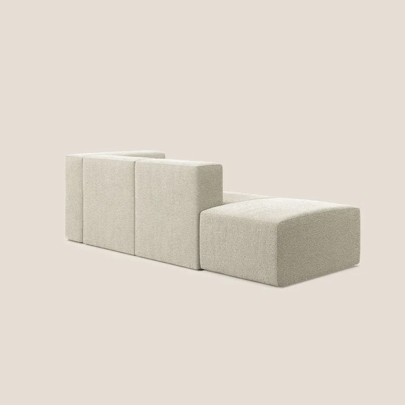Nettuno canapé moderne modulable en bouclette douce T07 beige