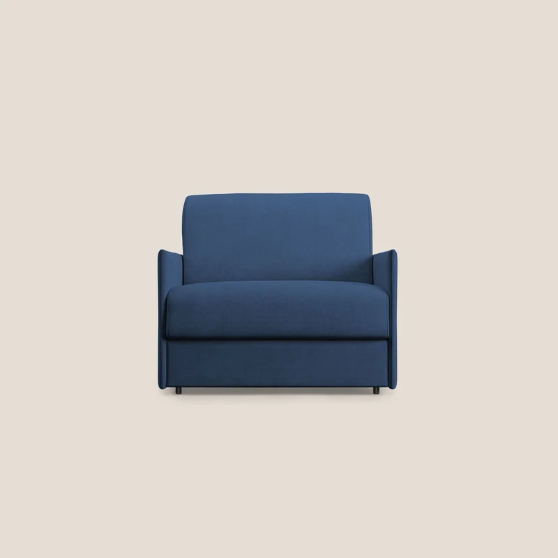 Evans fauteuil convertible en tissu imperméable T02 bleu