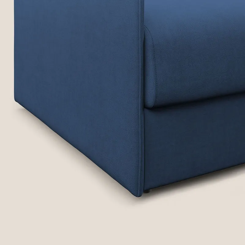 Evans fauteuil convertible en tissu imperméable T02 bleu