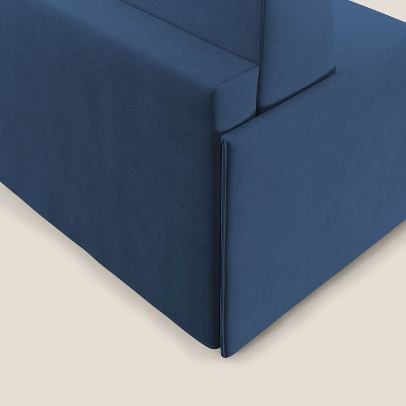 Evans fauteuil convertible en tissu imperméable T02 bleu