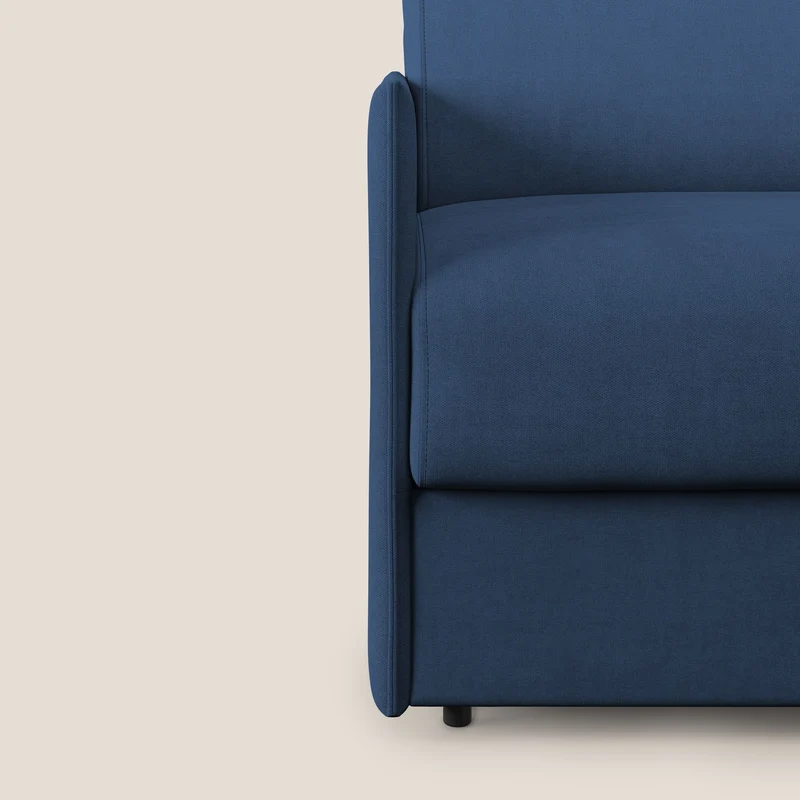 Evans fauteuil convertible en tissu imperméable T02 bleu