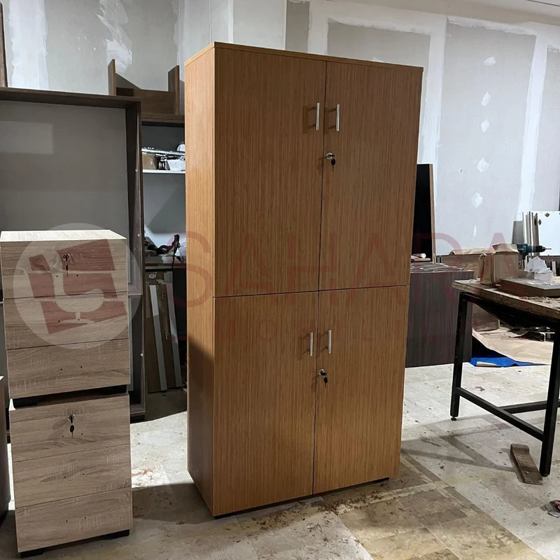 Armoire de Rangement en Bois à Double Portes Réf B3408
