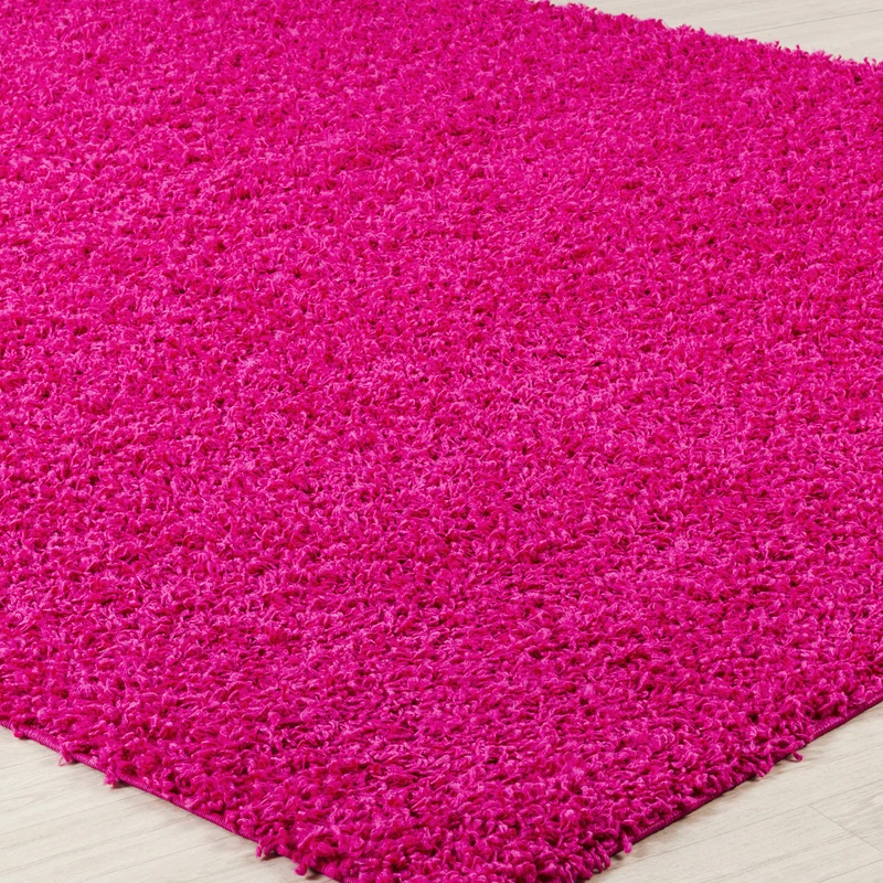 Tapis Shaggy Moderne Fuschia Boracay