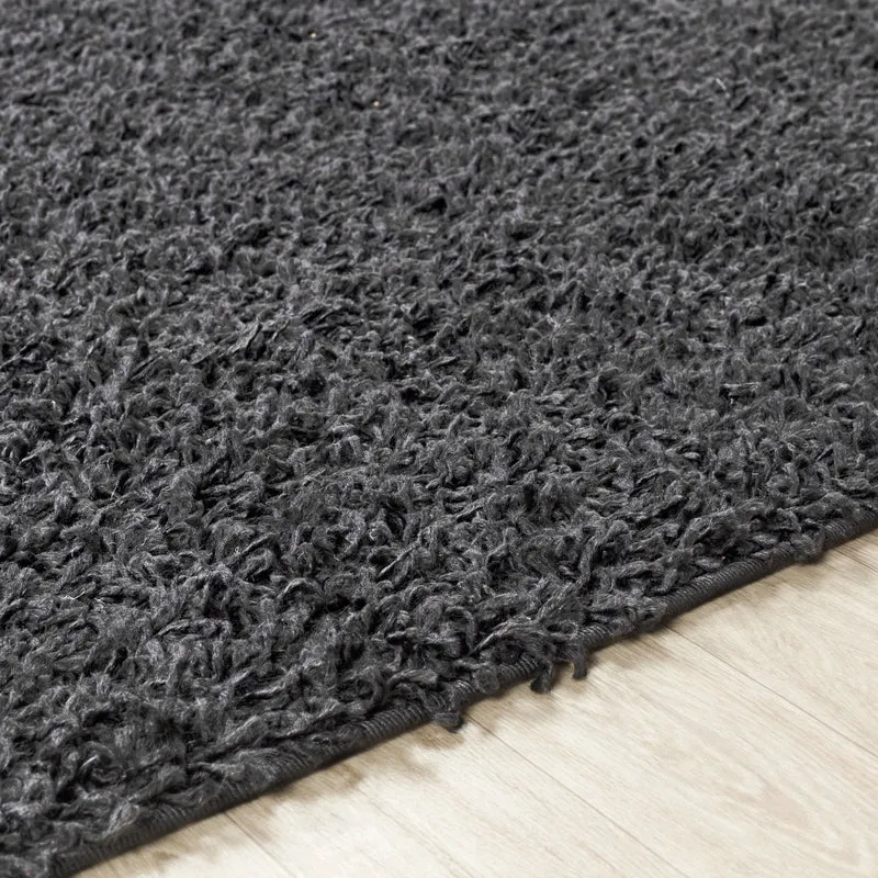Tapis Shaggy Moderne Gris Foncé Boracay
