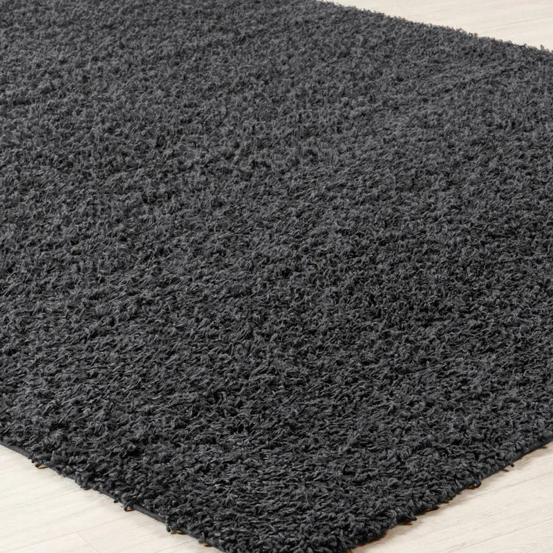 Tapis Shaggy Moderne Gris Foncé Boracay