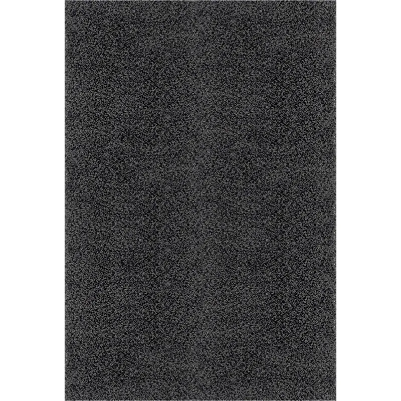 Tapis Shaggy Moderne Gris Foncé Boracay