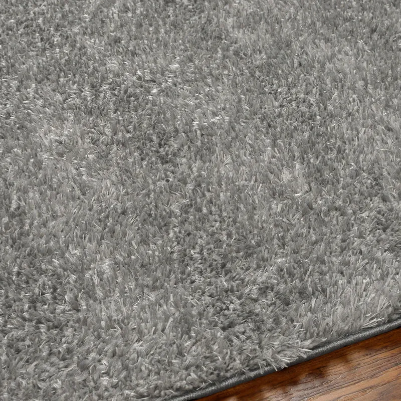 Tapis Shaggy Moderne Gris Foncé Dadu