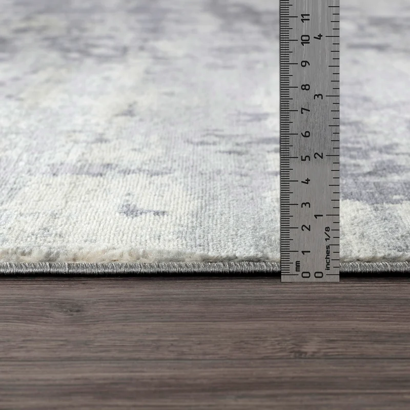 Tapis Abstrait Moderne Gris/Ivoire Dali