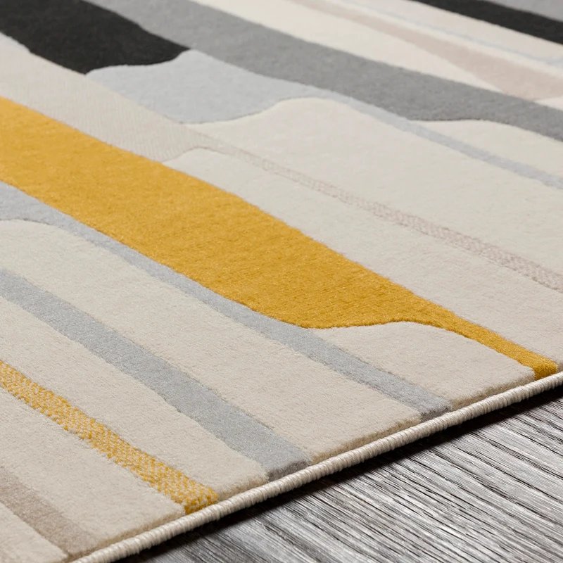 Tapis de Couloir Scandinave Moderne Multicolore/Gris Houston
