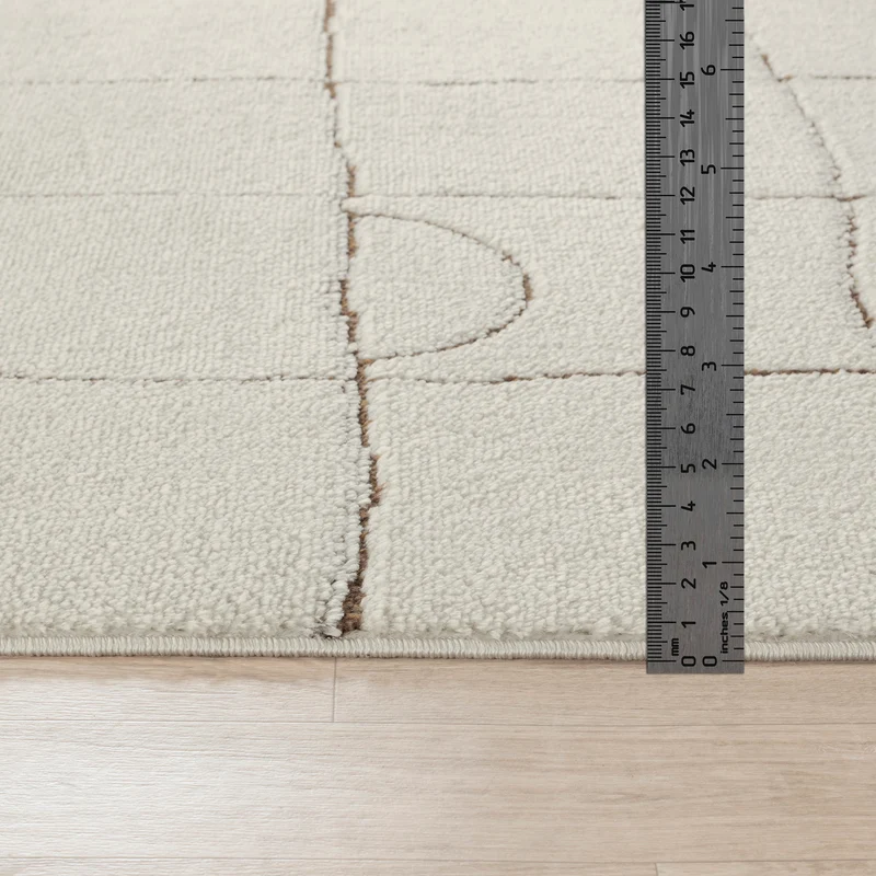 Tapis Scandinave Moderne Ivoire/Terracotta Inchon
