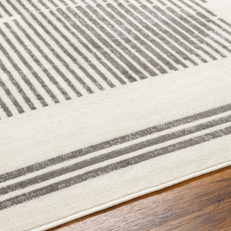 Tapis Scandinave Moderne Blanc/Gris Kobe