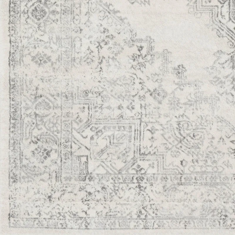 Tapis Vintage Oriental Blanc/Gris Kota