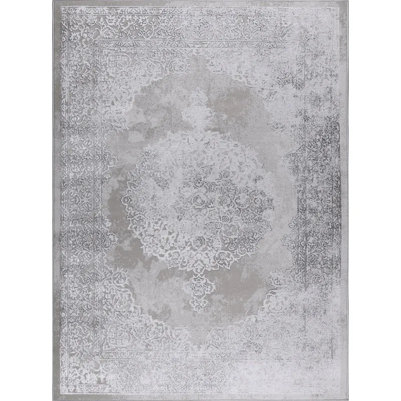 Tapis Vintage Oriental Blanc/Gris Lockport