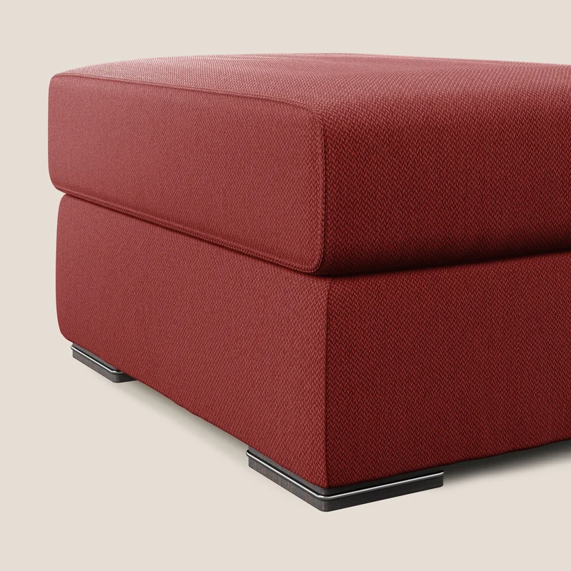 Sun pouf coffre en tissu détachable T05 rouge