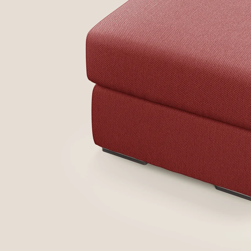 Sun pouf coffre en tissu détachable T05 rouge