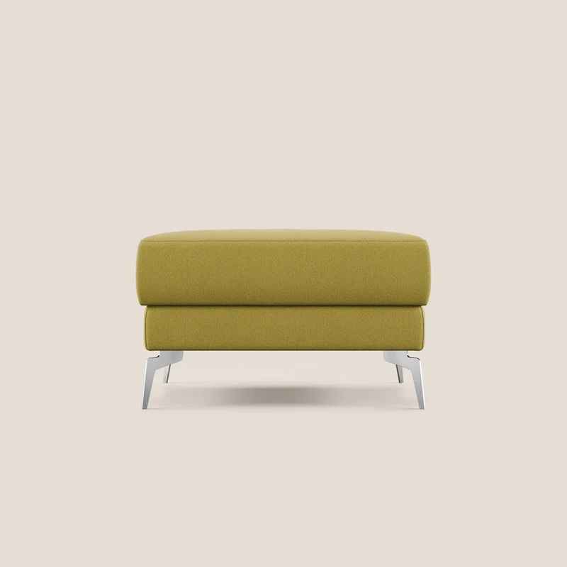 Star Pouf avec pieds hauts en tissu détachable T05 jaune