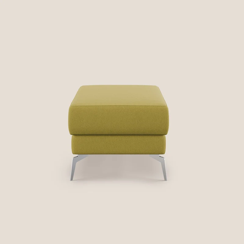 Star Pouf avec pieds hauts en tissu détachable T05 jaune