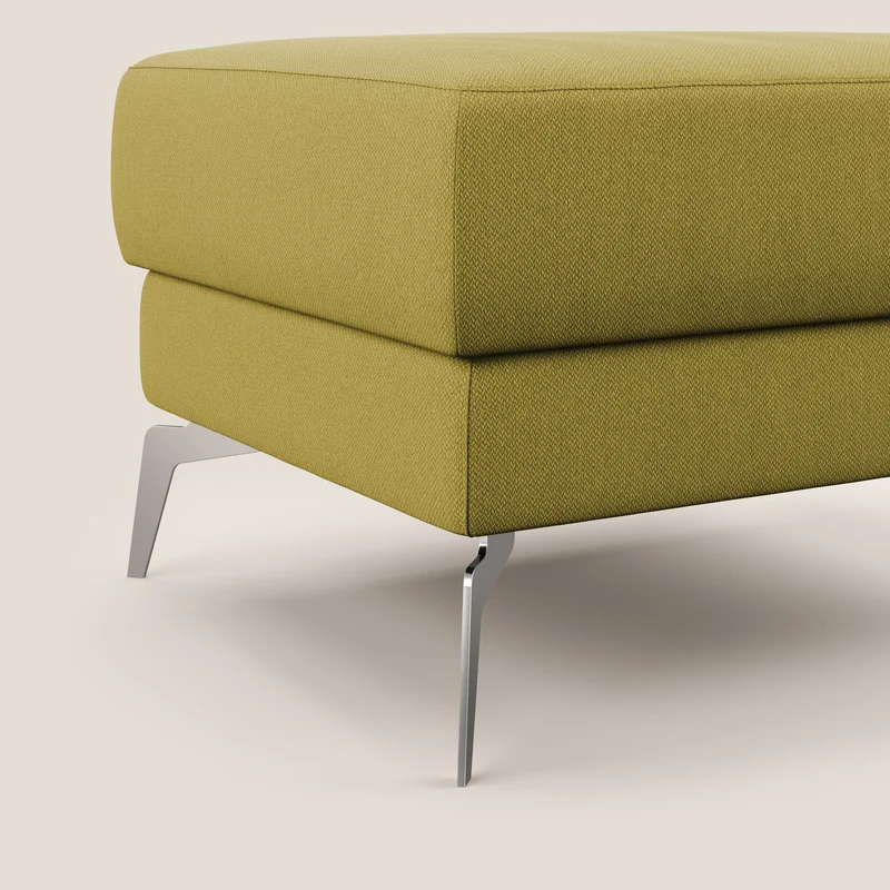 Star Pouf avec pieds hauts en tissu détachable T05 jaune