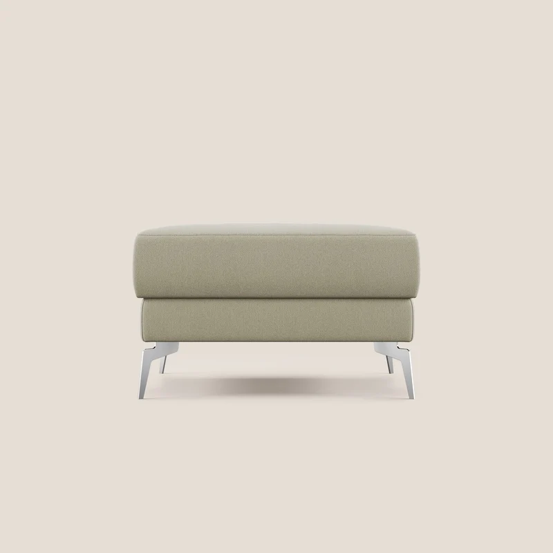 Star Pouf avec pieds hauts en tissu détachable T05 crème