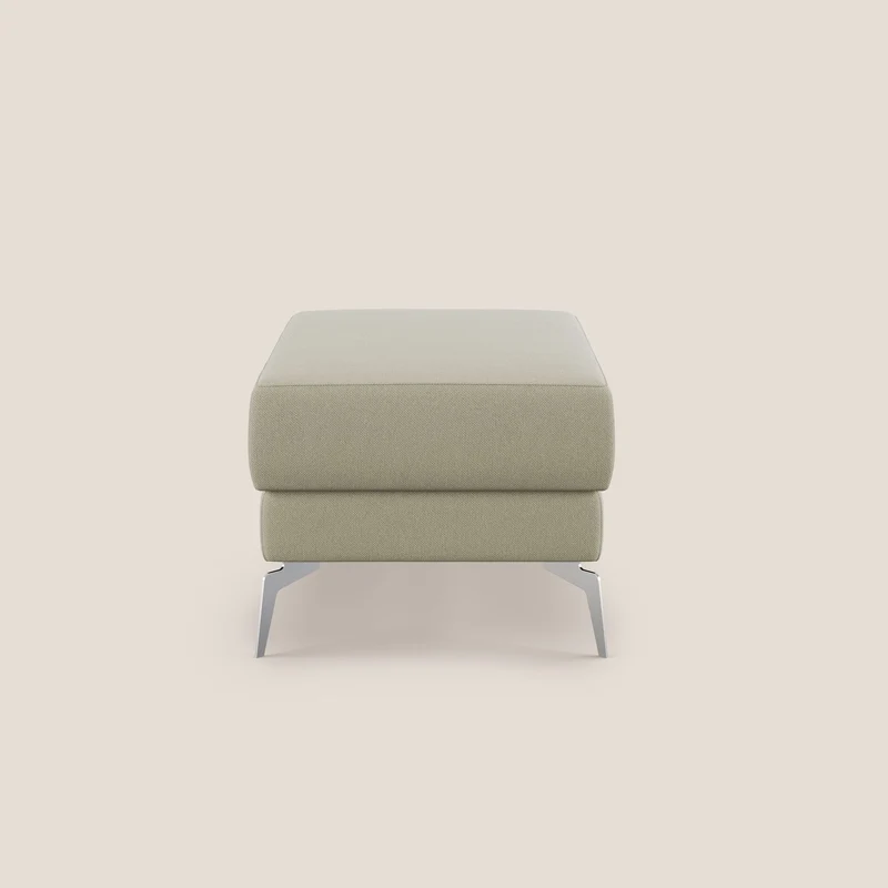 Star Pouf avec pieds hauts en tissu détachable T05 crème