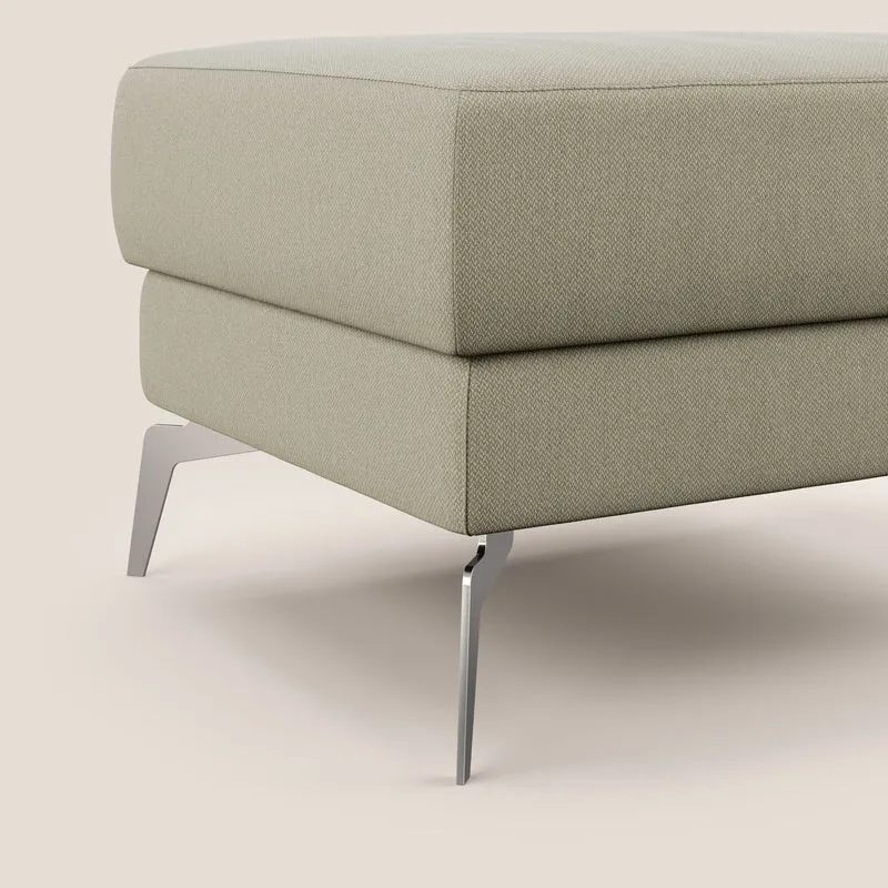 Star Pouf avec pieds hauts en tissu détachable T05 crème
