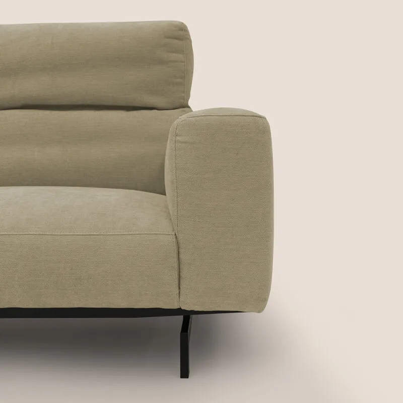 Sakura canapé modulaire 3 places en tissu flammé doux et imperméable T14 beige