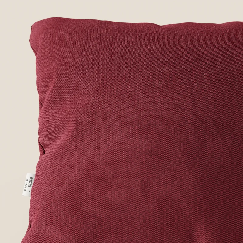 Miami coussin disponible en différentes couleurs en tissu doux et imperméable T14 rouge