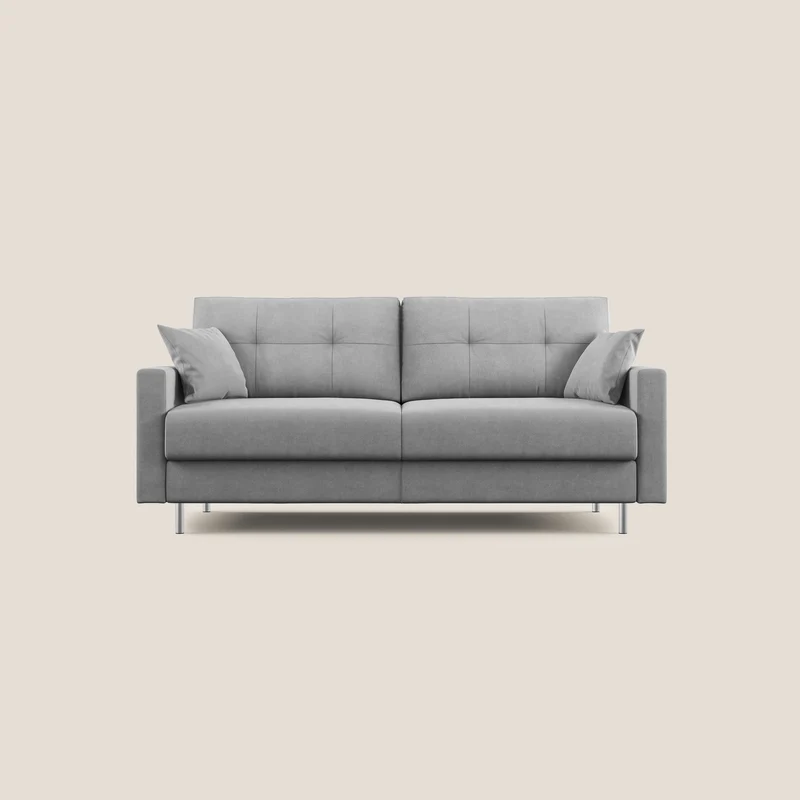 Megan canapé convertible en microfibre détachable T11 gris