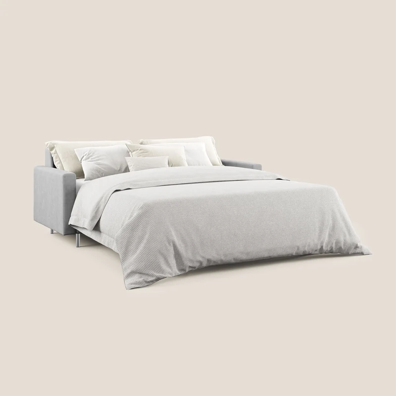 Megan canapé convertible en microfibre détachable T11 gris
