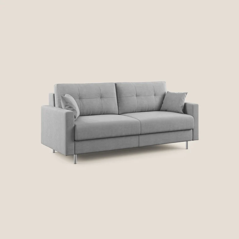 Megan canapé convertible en microfibre détachable T11 gris