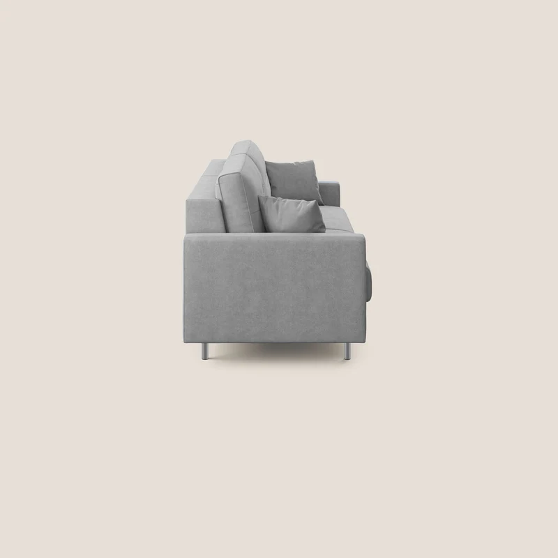 Megan canapé convertible en microfibre détachable T11 gris