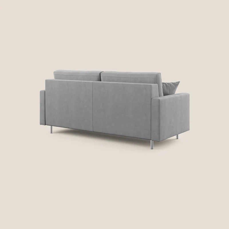 Megan canapé convertible en microfibre détachable T11 gris