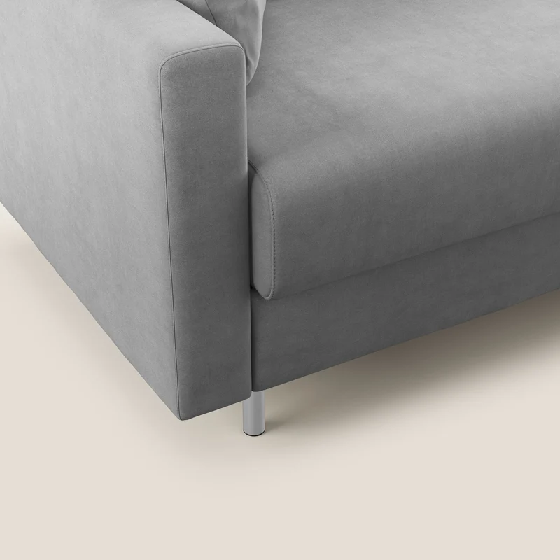 Megan canapé convertible en microfibre détachable T11 gris