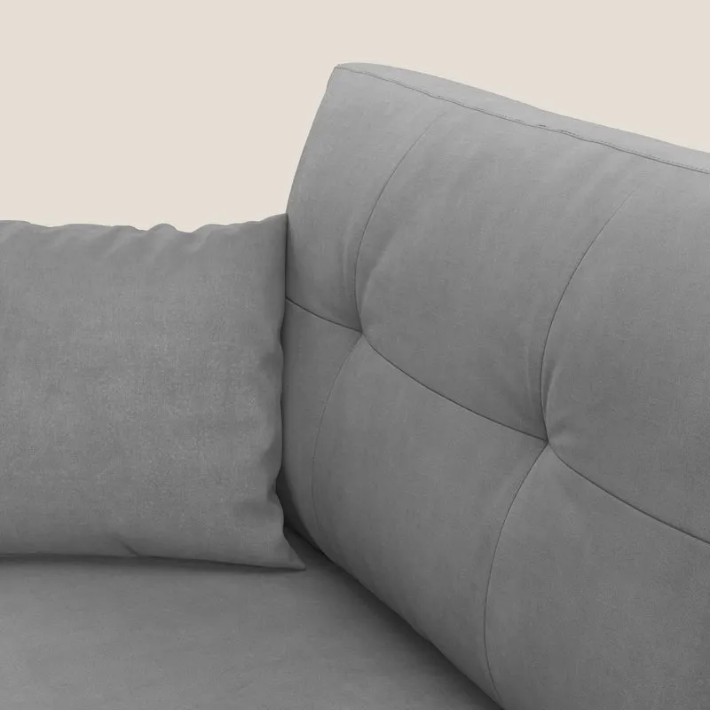 Megan canapé convertible en microfibre détachable T11 gris