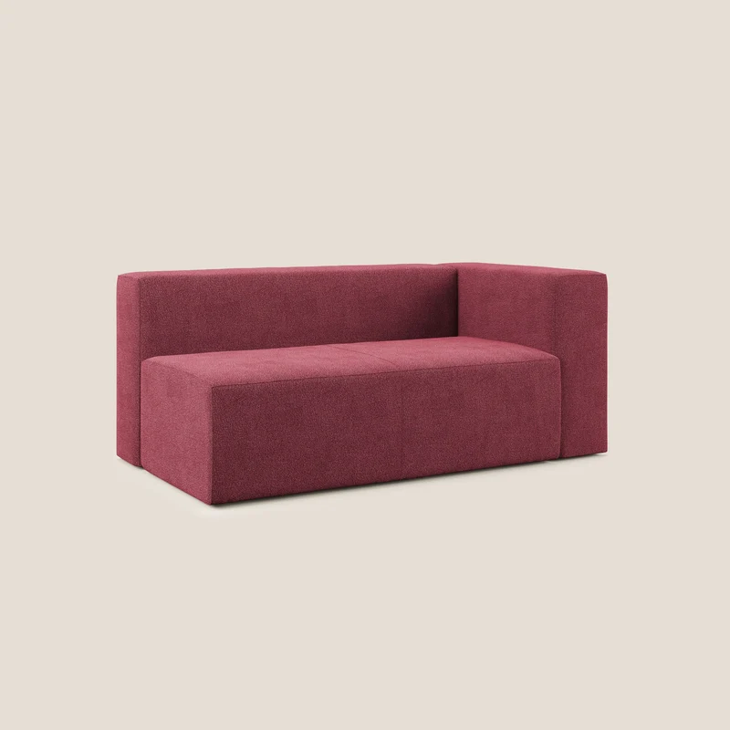 Nettuno module d'angle/latéral maxi en bouclette douce T07 rouge