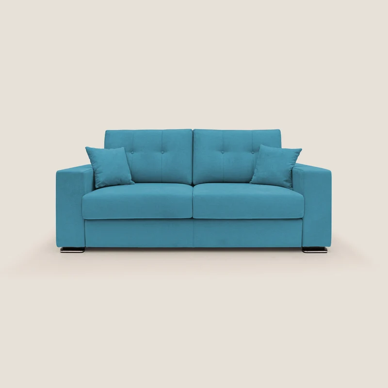 Giove canapé en tissu doux imperméable T02 bleu ciel