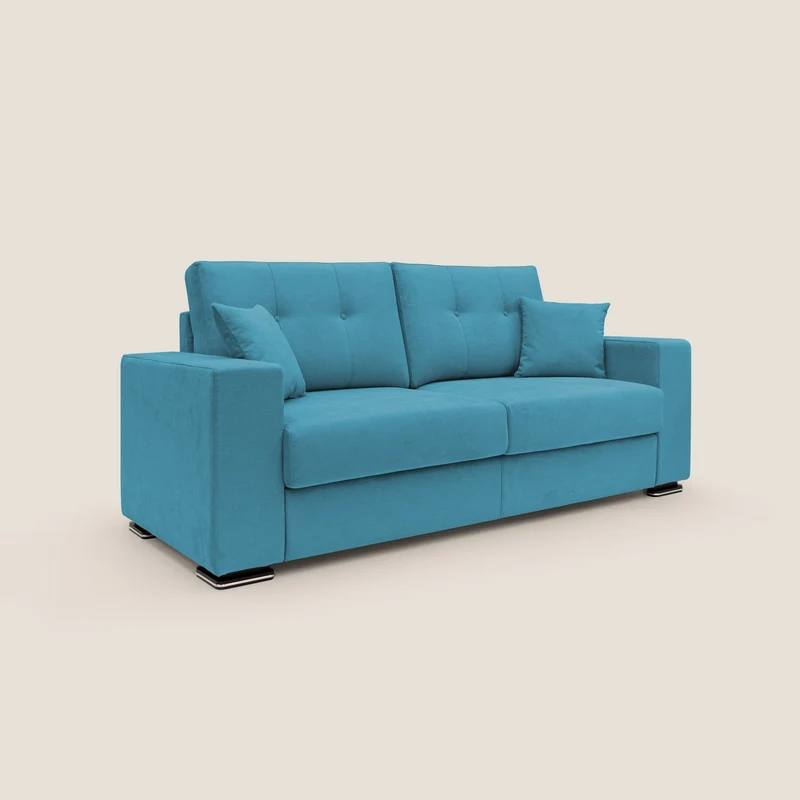 Giove canapé en tissu doux imperméable T02 bleu ciel