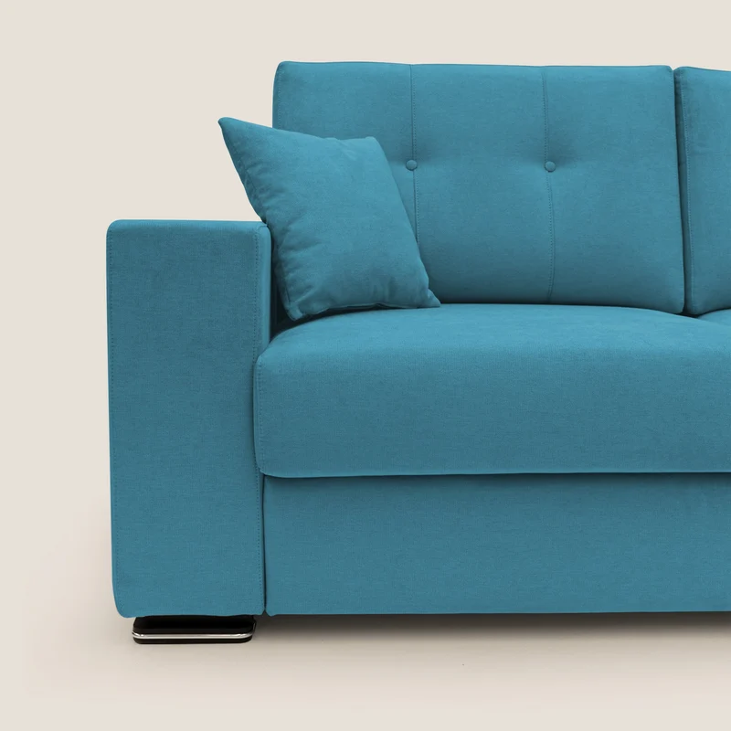 Giove canapé en tissu doux imperméable T02 bleu ciel