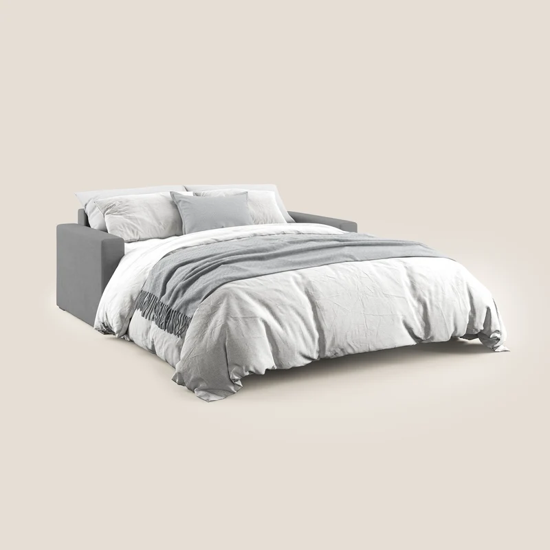 Best canapé-lit double en tissu imperméable T02 gris