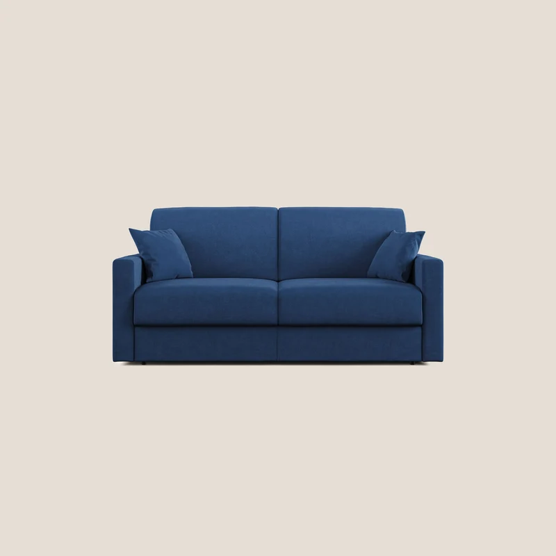 Chris canapé convertible en microfibre détachable T11 bleu