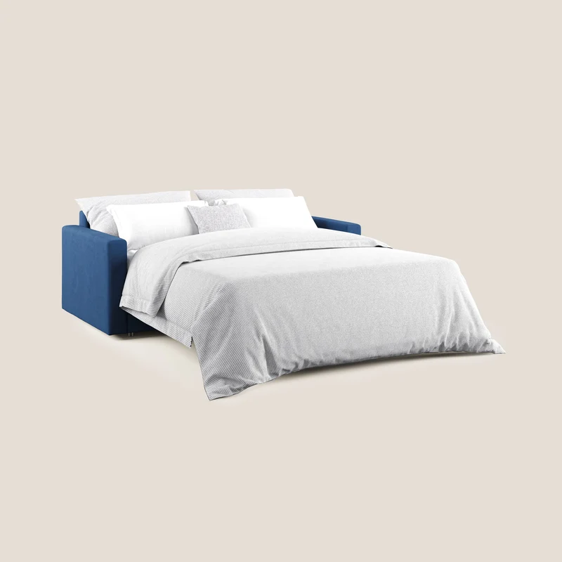 Chris canapé convertible en microfibre détachable T11 bleu
