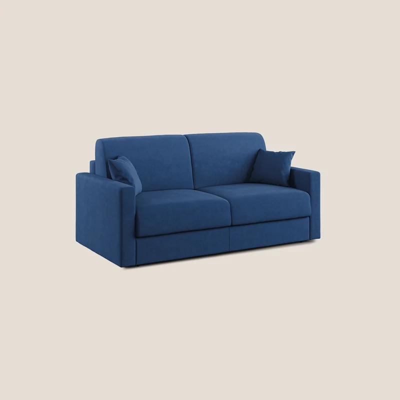 Chris canapé convertible en microfibre détachable T11 bleu