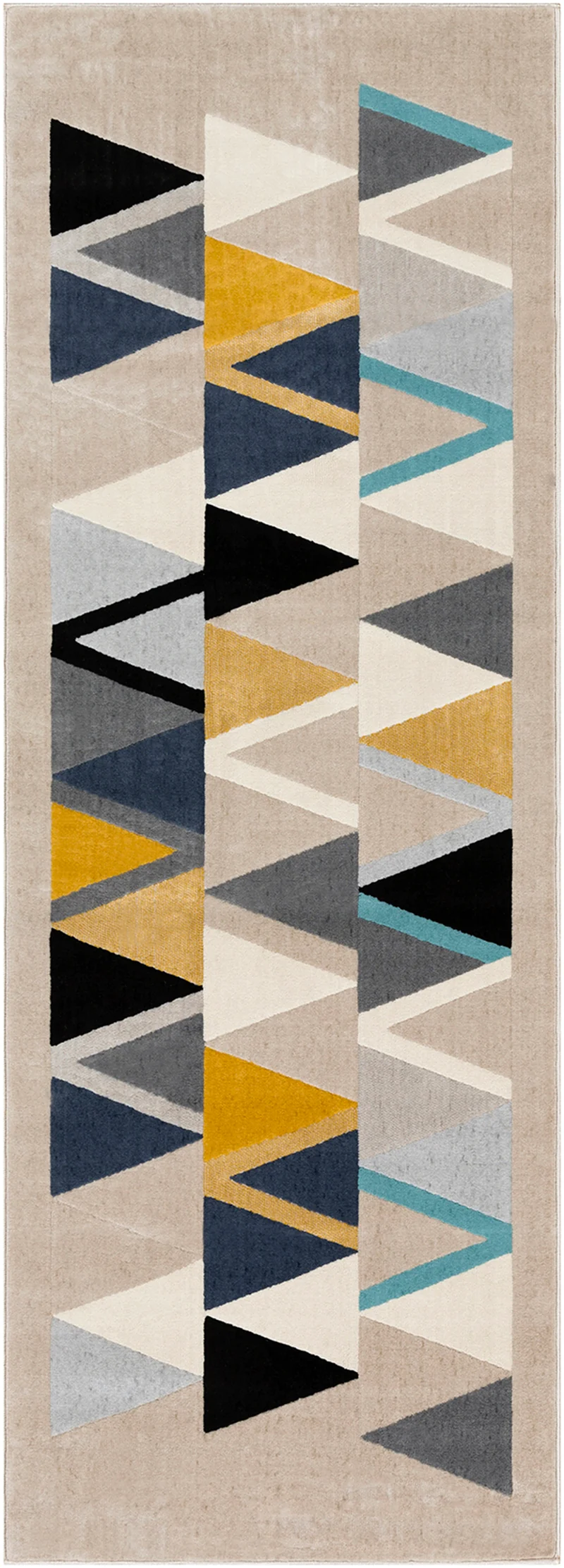 Tapis de Couloir Scandinave Moderne Multicolore/Gris Milano