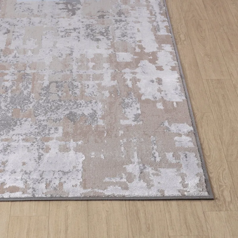 Tapis Abstrait Moderne Gris/Beige Noida